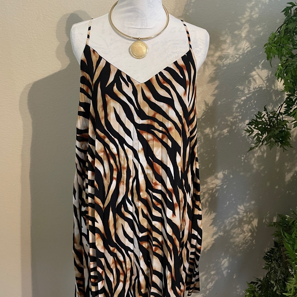 Leopard print dress.